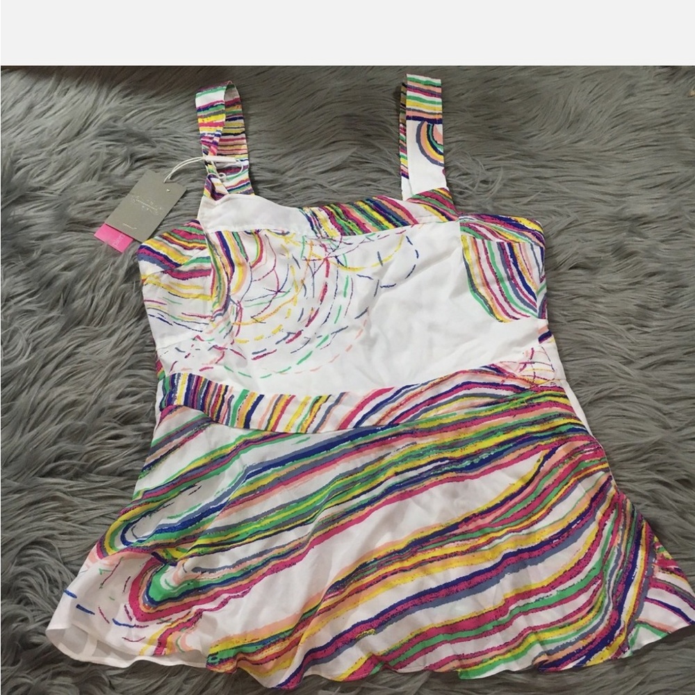 ANTHROPOLOGIE Tecza Tank Plenty by Tracy Reese Top Blouse Tie Up